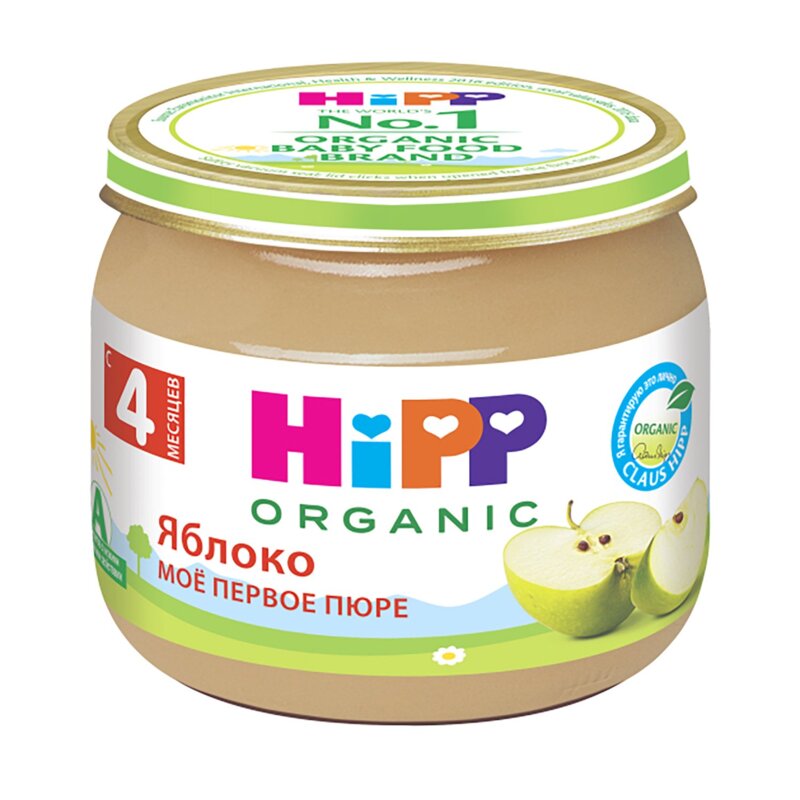 Мое первое пюре Hipp Яблоко 80 г