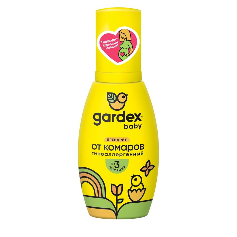 Спрей от комаров детский Гардекс (Gardex) Baby от 3-х месяцев 75 мл