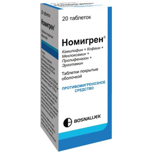 Номигрен, таблетки 10 шт. в аптеках Нижнего Новгорода | Мегаптека