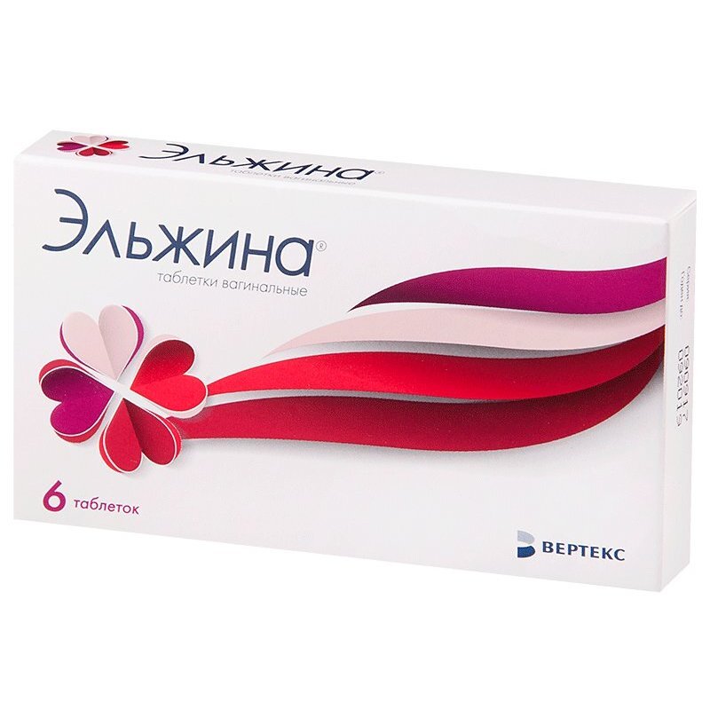 Эльжина таблетки вагинальные 6 шт.