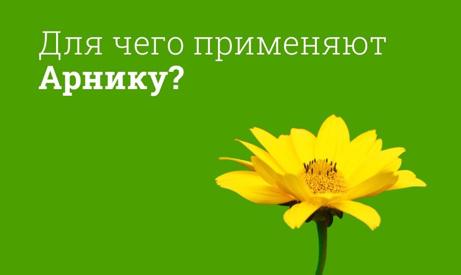 Для чего применяют Арнику?